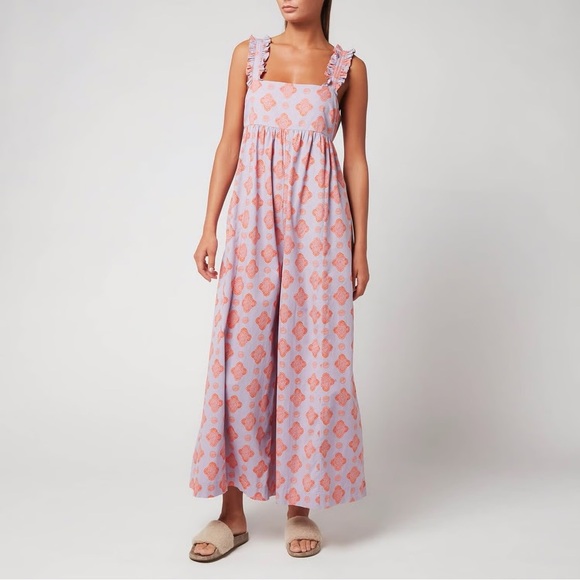 Free People Katya printed jumpsuit in Lilac (D10) - Picture 1 of 11